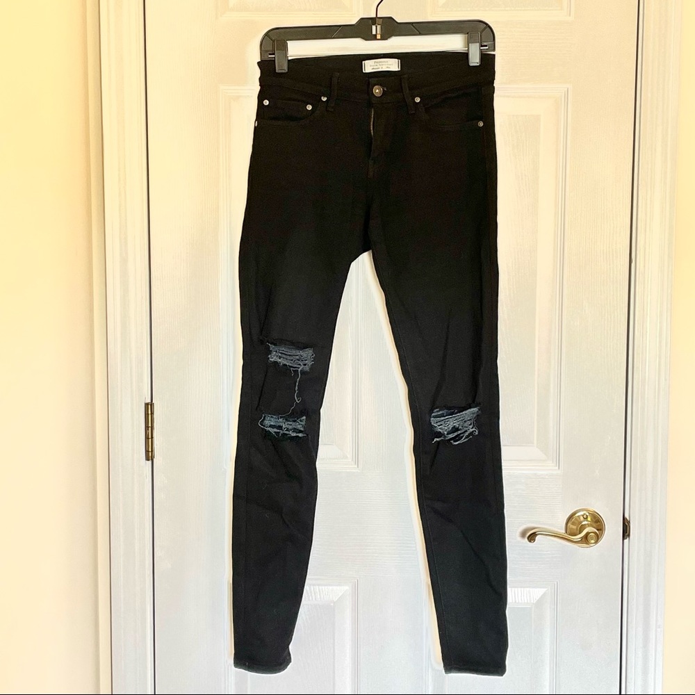 Principle Denim Black Distressed Jeans